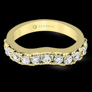 ZR1144 Anniversary Ring in 14k Gold with Diamonds