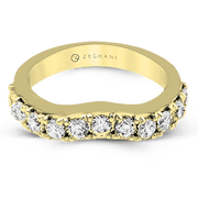 ZR1144 Anniversary Ring in 14k Gold with Diamonds