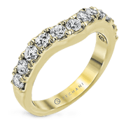 ZR1144 Anniversary Ring in 14k Gold with Diamonds