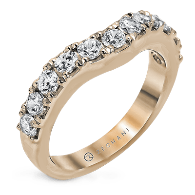 ZR1144 Anniversary Ring in 14k Gold with Diamonds
