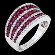 ZR1148 Color Ring in 14k Gold with Diamonds