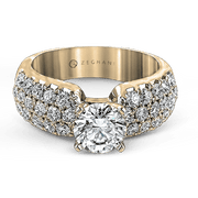 ZR114 Engagement Ring in 14k Gold with Diamonds