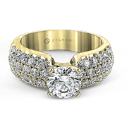 ZR114 Engagement Ring in 14k Gold with Diamonds