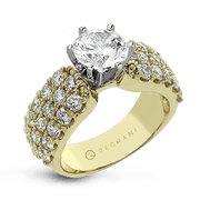 ZR114 Engagement Ring in 14k Gold with Diamonds