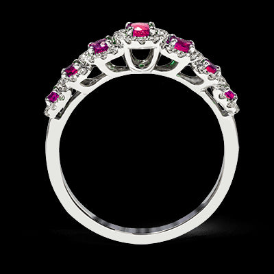 ZR1150 Color Ring in 14k Gold with Diamonds