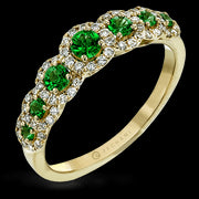 ZR1150 Color Ring in 14k Gold with Diamonds