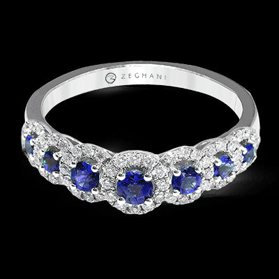 ZR1150 Color Ring in 14k Gold with Diamonds