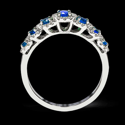 ZR1150 Color Ring in 14k Gold with Diamonds