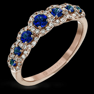 ZR1150 Color Ring in 14k Gold with Diamonds