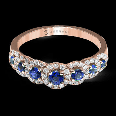 ZR1150 Color Ring in 14k Gold with Diamonds
