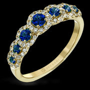 ZR1150 Color Ring in 14k Gold with Diamonds