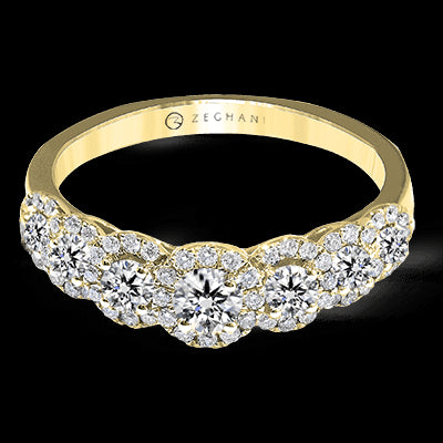 ZR1150 Color Ring in 14k Gold with Diamonds