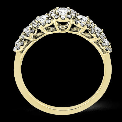 ZR1150 Color Ring in 14k Gold with Diamonds