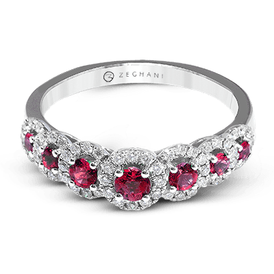 ZR1150 Color Ring in 14k Gold with Diamonds