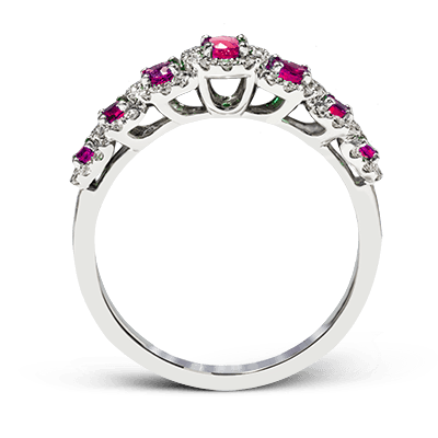ZR1150 Color Ring in 14k Gold with Diamonds