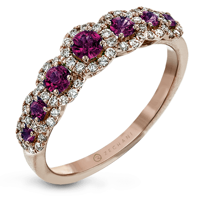 ZR1150 Color Ring in 14k Gold with Diamonds