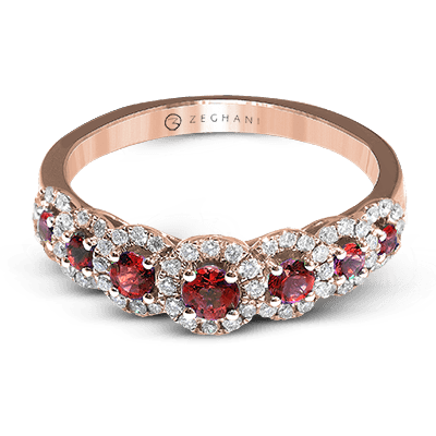 ZR1150 Color Ring in 14k Gold with Diamonds