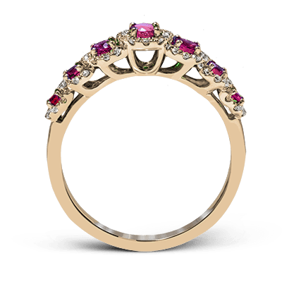 ZR1150 Color Ring in 14k Gold with Diamonds