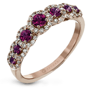 ZR1150 Color Ring in 14k Gold with Diamonds