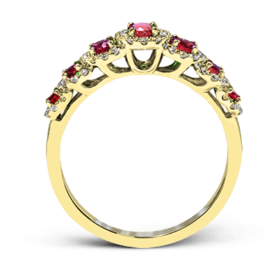 ZR1150 Color Ring in 14k Gold with Diamonds