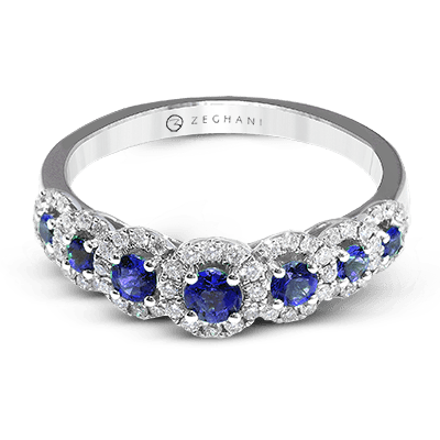 ZR1150 Color Ring in 14k Gold with Diamonds