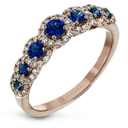 ZR1150 Color Ring in 14k Gold with Diamonds