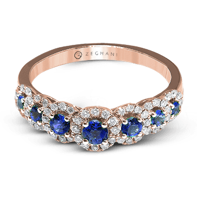 ZR1150 Color Ring in 14k Gold with Diamonds