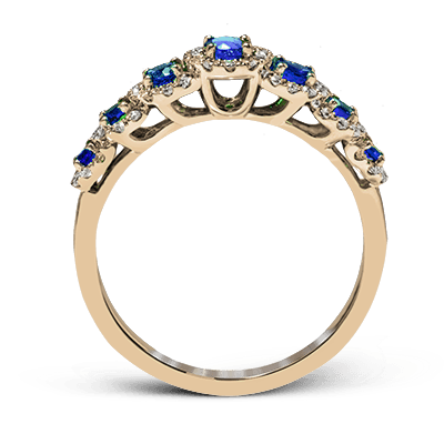 ZR1150 Color Ring in 14k Gold with Diamonds