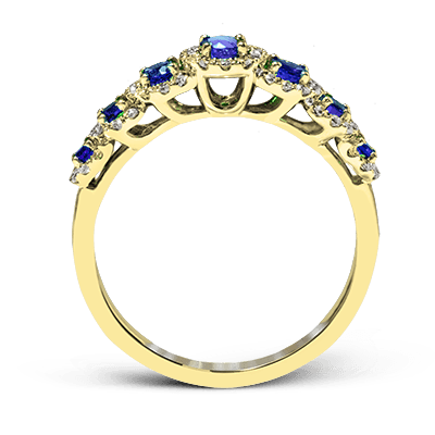 ZR1150 Color Ring in 14k Gold with Diamonds