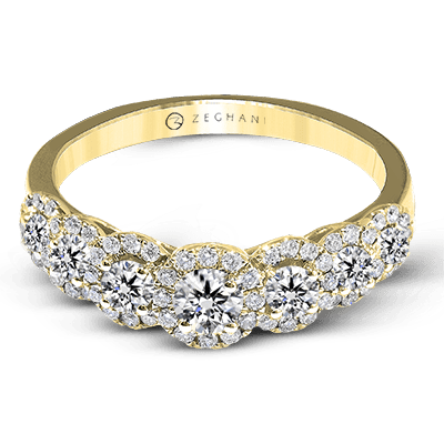 ZR1150 Color Ring in 14k Gold with Diamonds