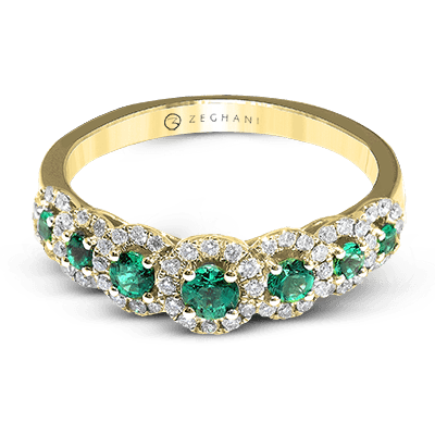 ZR1150 Color Ring in 14k Gold with Diamonds
