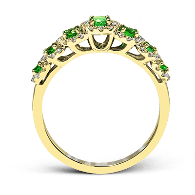 ZR1150 Color Ring in 14k Gold with Diamonds