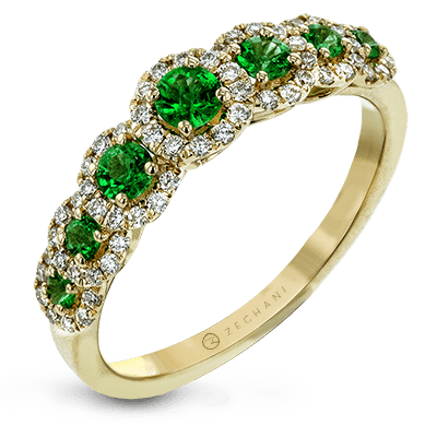 ZR1150 Color Ring in 14k Gold with Diamonds