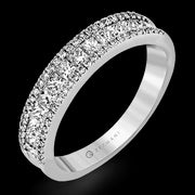 ZR1151 Anniversary Ring in 14k Gold with Diamonds