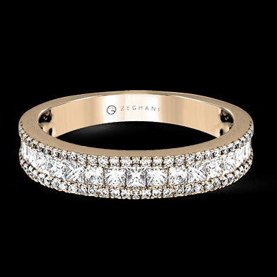 ZR1151 Anniversary Ring in 14k Gold with Diamonds