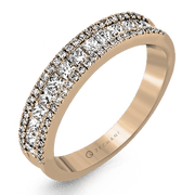 ZR1151 Anniversary Ring in 14k Gold with Diamonds