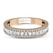 ZR1151 Anniversary Ring in 14k Gold with Diamonds