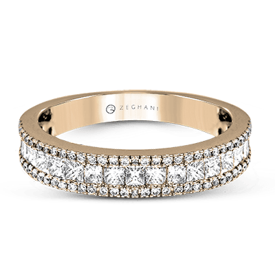 ZR1151 Anniversary Ring in 14k Gold with Diamonds