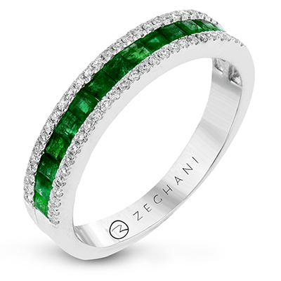 ZR1151 Anniversary Ring in 14k Gold with Diamonds