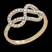 ZR1152 Right Hand Ring in 14k Gold with Diamonds