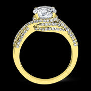 ZR1155 Engagement Ring in 14k Gold with Diamonds
