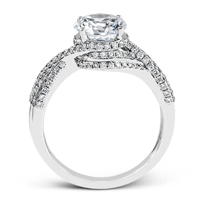 ZR1155 Engagement Ring in 14k Gold with Diamonds