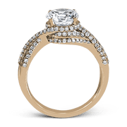 ZR1155 Engagement Ring in 14k Gold with Diamonds