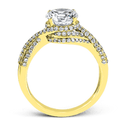 ZR1155 Engagement Ring in 14k Gold with Diamonds