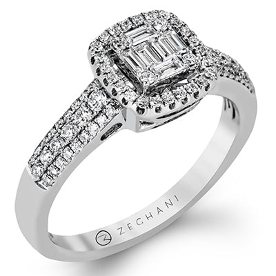 ZR1157 Right Hand Ring in 14k Gold with Diamonds