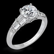 ZR1164 Engagement Ring in 14k Gold with Diamonds