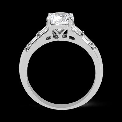 ZR1164 Engagement Ring in 14k Gold with Diamonds