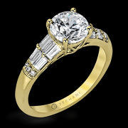 ZR1164 Engagement Ring in 14k Gold with Diamonds