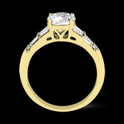 ZR1164 Engagement Ring in 14k Gold with Diamonds