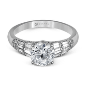ZR1164 Engagement Ring in 14k Gold with Diamonds